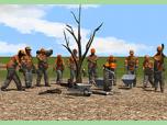 Figuren Set 8 - Waldarbeiter mit Zubehr