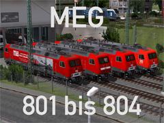 Elektrolokomotive, Normalspur Baureihe 156  MEG 801-804